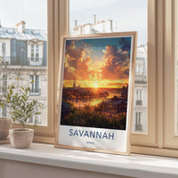 Savannah Poster - Georgia Wall Art