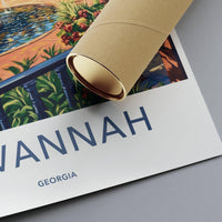Savannah Poster - Georgia Wall Art