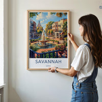 Savannah Poster - Georgia Wall Art