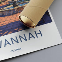 Savannah Poster - Georgia Wall Art
