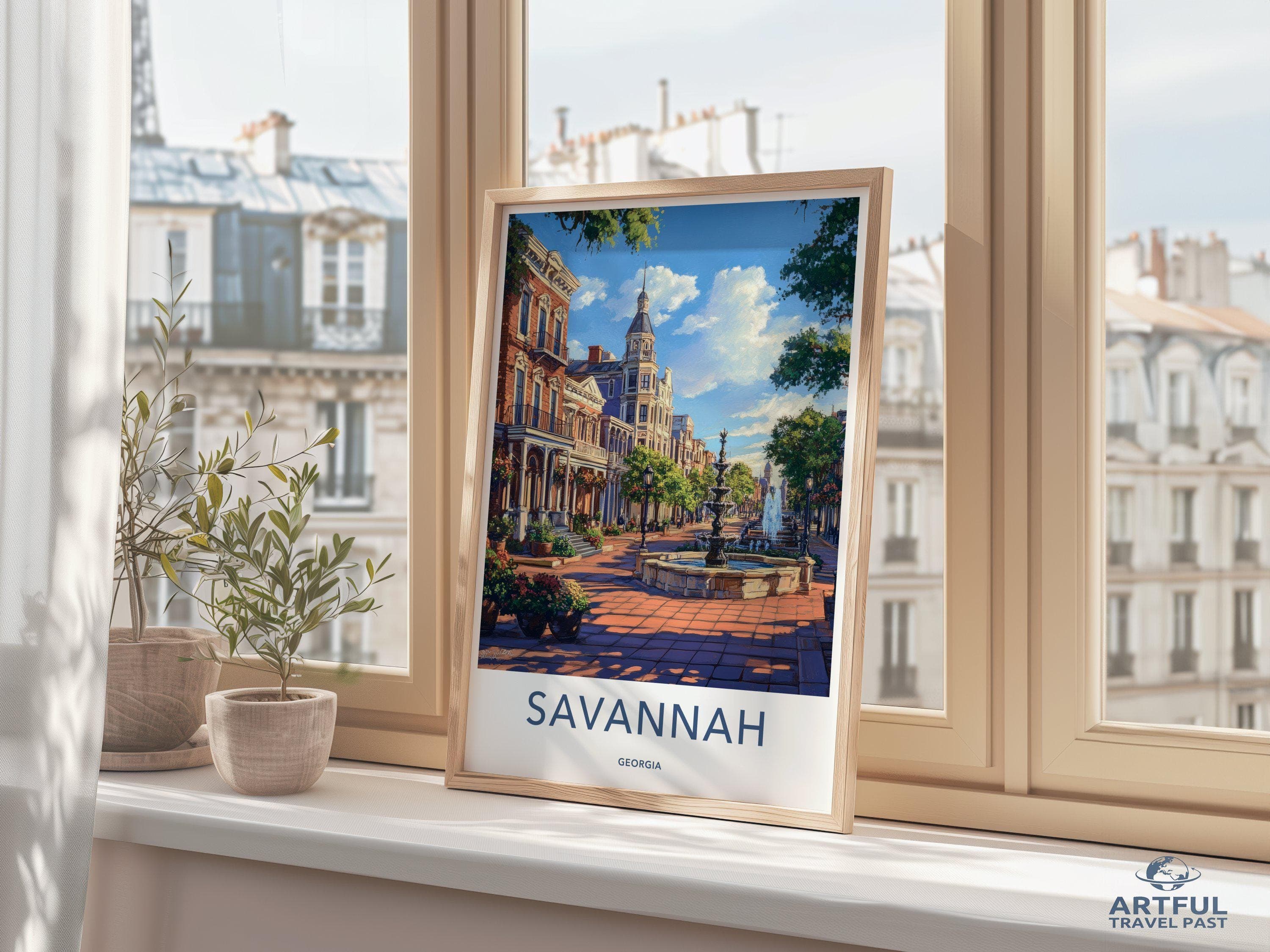 Savannah Poster - Georgia Wall Art