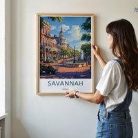 Savannah Poster - Georgia Wall Art