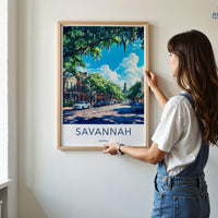 Savannah Poster - Georgia Wall Art