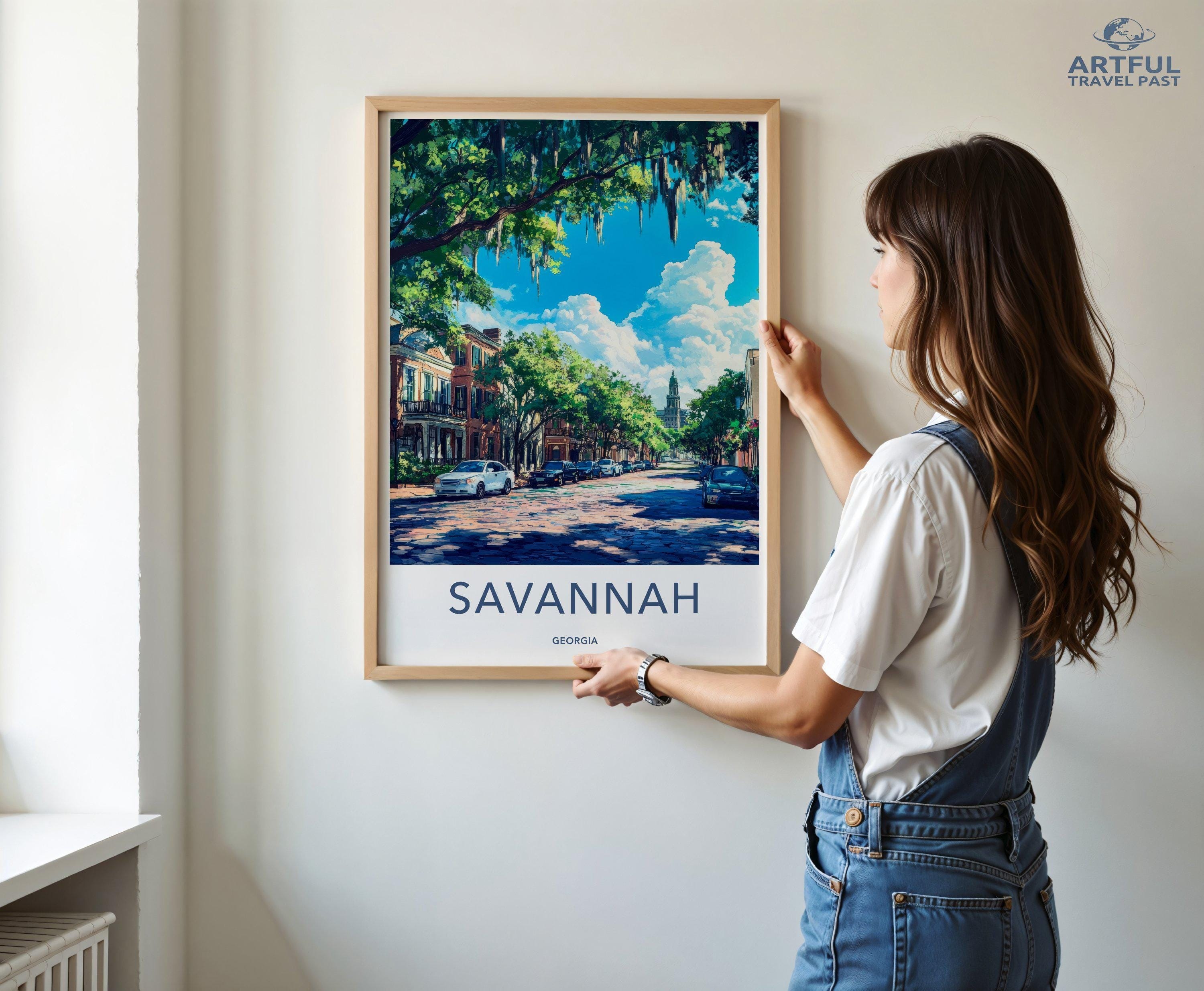 Savannah Poster - Georgia Wall Art