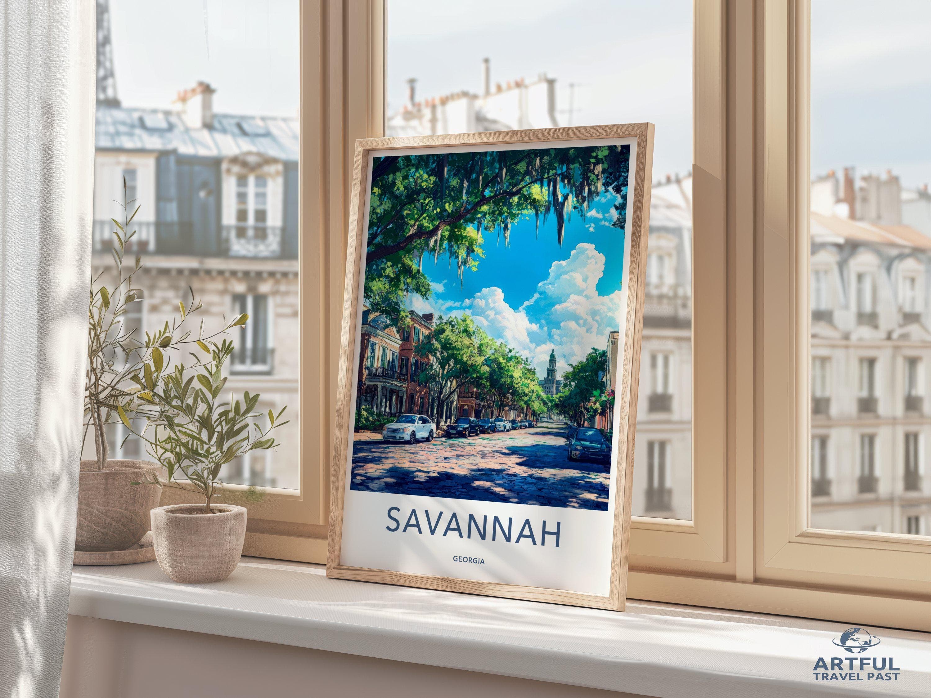 Savannah Poster - Georgia Wall Art