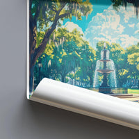 Savannah Poster | Georgia Wall Art | America Decor