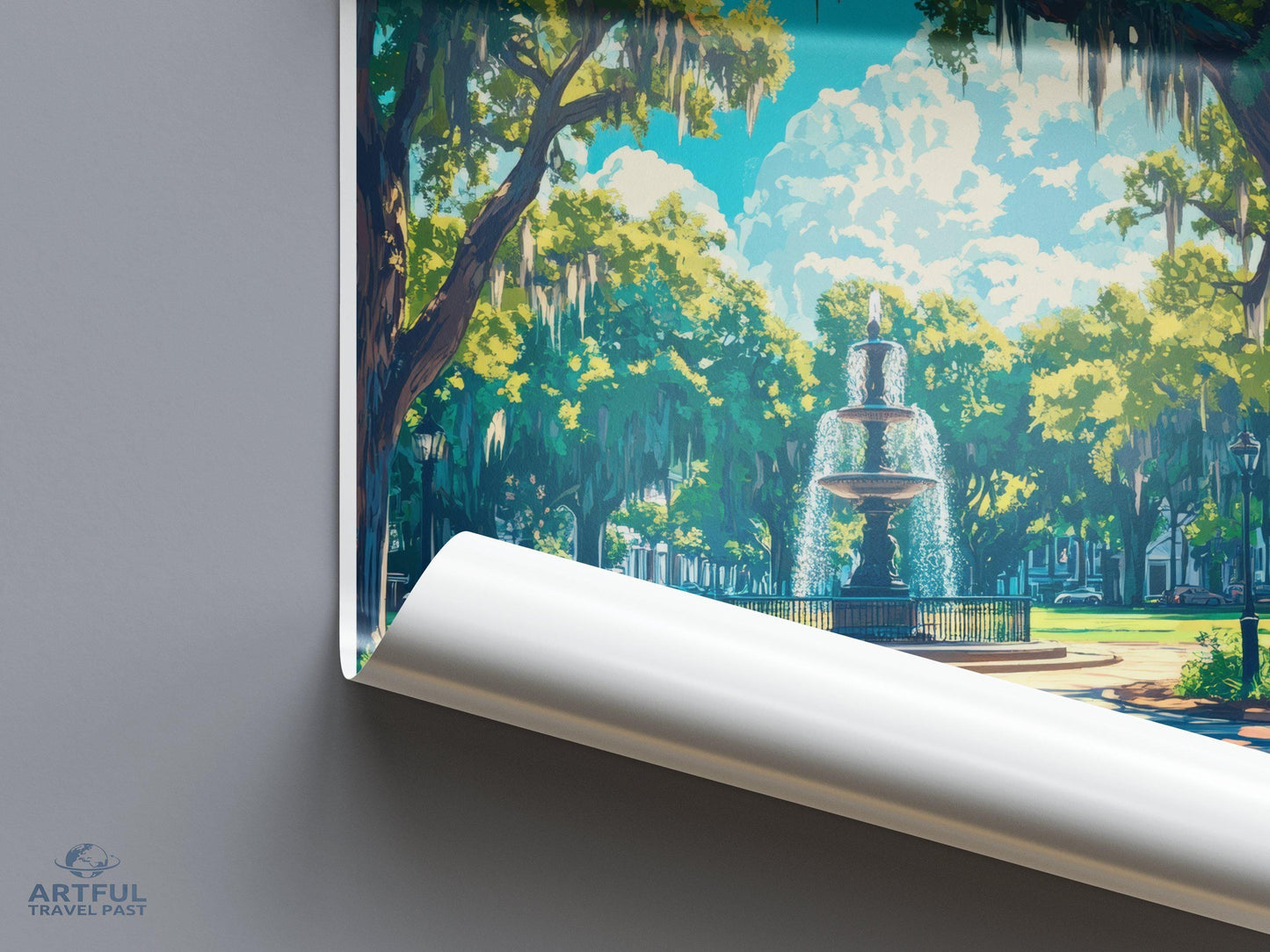 Savannah Poster | Georgia Wall Art | America Decor