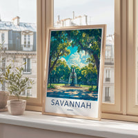 Savannah Poster | Georgia Wall Art | America Decor