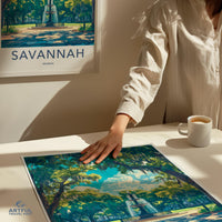 Savannah Poster | Georgia Wall Art | America Decor