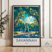 Savannah Poster | Georgia Wall Art | America Decor