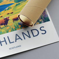 Scottish Highlands Poster | Scotland Wall Art | UK Decor