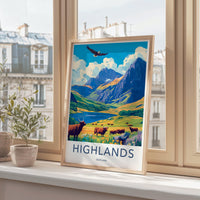 Scottish Highlands Poster | Scotland Wall Art | UK Decor