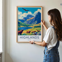 Scottish Highlands Poster | Scotland Wall Art | UK Decor