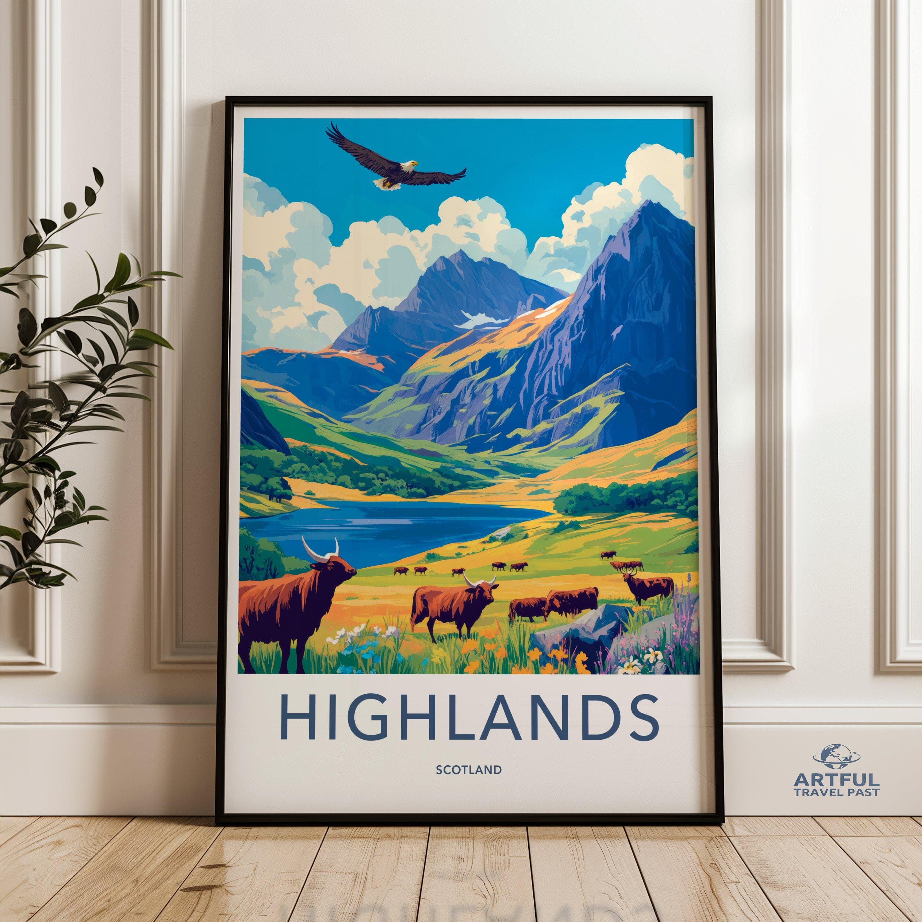 Scottish Highlands Poster | Scotland Wall Art | UK Decor