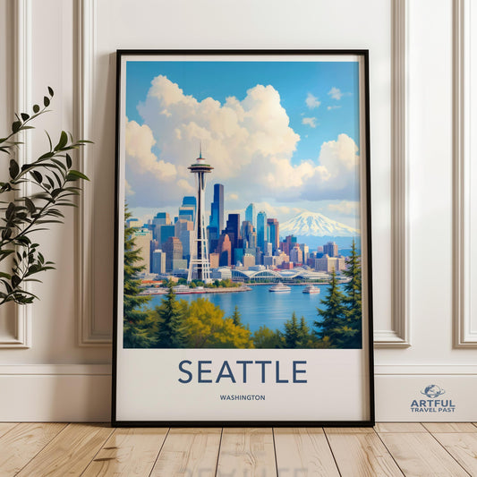 Seattle Poster - Washington Wall Art