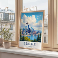 Seattle Poster - Washington Wall Art