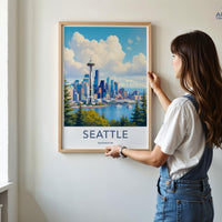 Seattle Poster - Washington Wall Art