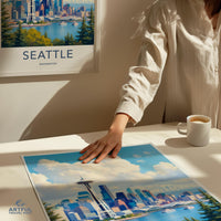 Seattle Poster - Washington Wall Art