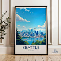Seattle Poster - Washington Wall Art
