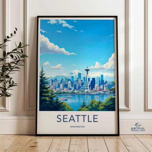 Seattle Poster - Washington Wall Art