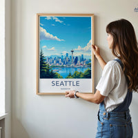 Seattle Poster - Washington Wall Art