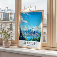 Seattle Poster - Washington Wall Art