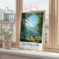 Seoraksan Poster - South Korea Wall Art