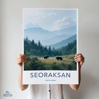 Seoraksan Poster - South Korea Wall Art