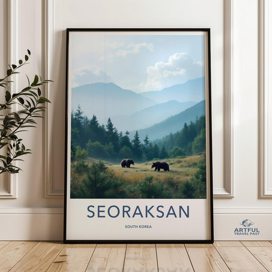 Seoraksan Poster - South Korea Wall Art