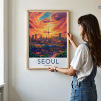 Seoul Poster - South Korea Wall Art