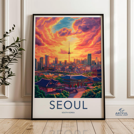 Seoul Poster - South Korea Wall Art