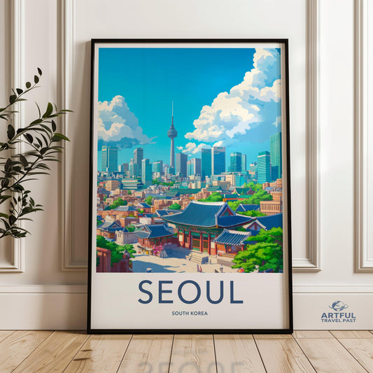 Seoul Poster - South Korea Wall Art
