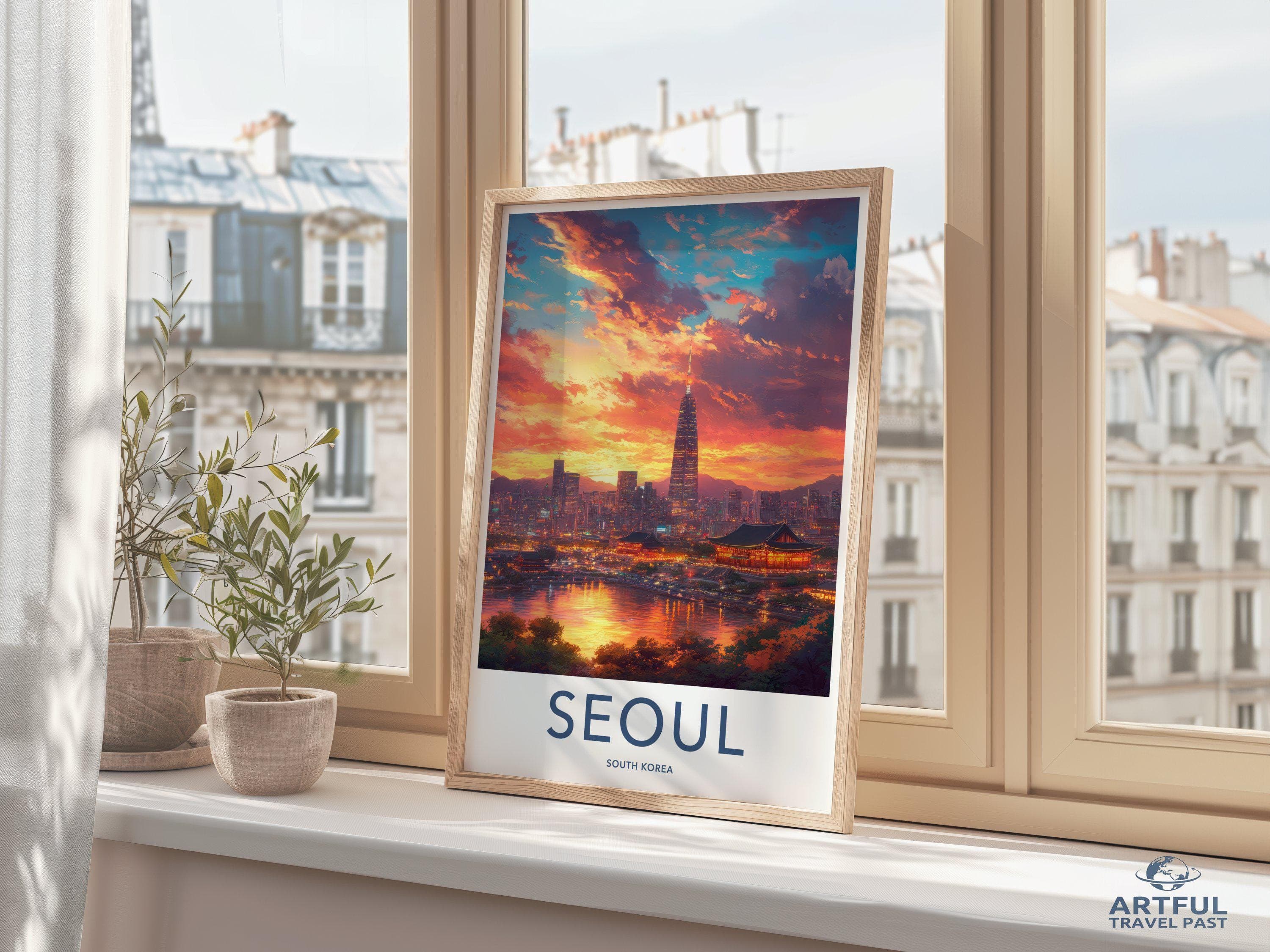 Seoul Poster - South Korea Wall Art
