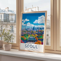 Seoul Poster - South Korea Wall Art