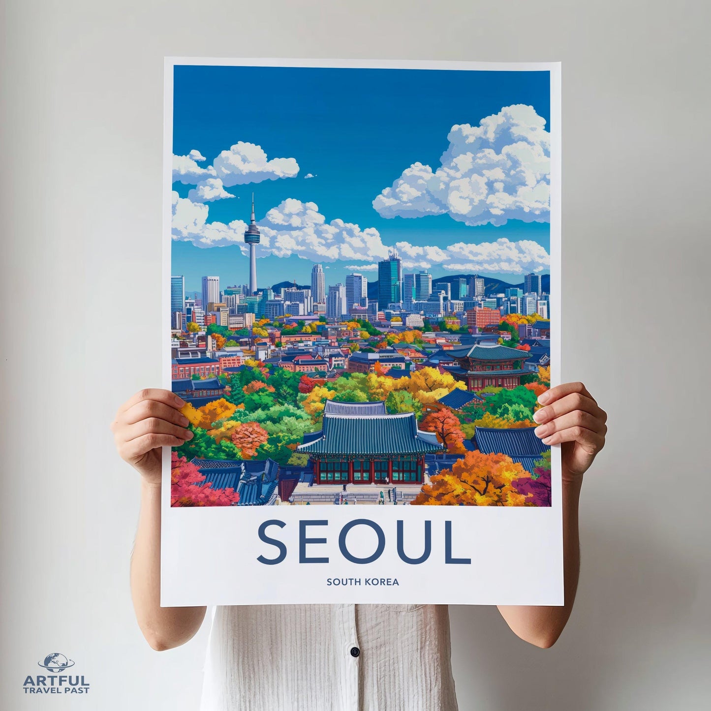 Seoul Poster - South Korea Wall Art