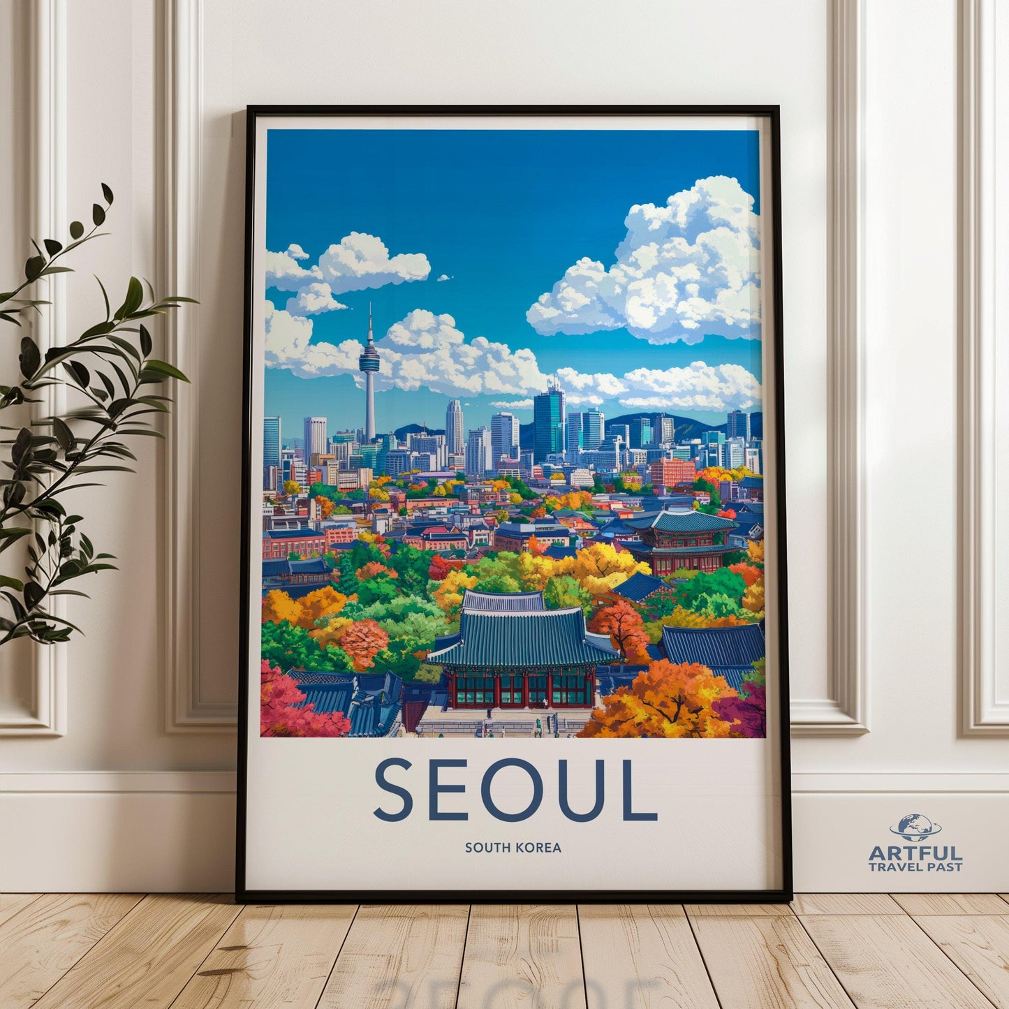 Seoul Poster - South Korea Wall Art