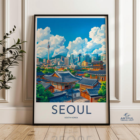 Seoul Poster - South Korea Wall Art
