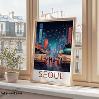 Seoul Poster - South Korea Wall Art