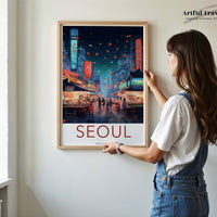 Seoul Poster - South Korea Wall Art