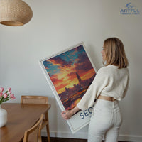 Seoul Poster | South Korea Wall Art | Asia Decor
