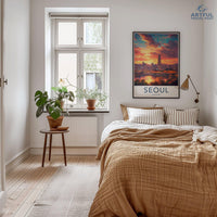Seoul Poster | South Korea Wall Art | Asia Decor