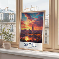 Seoul Poster | South Korea Wall Art | Asia Decor