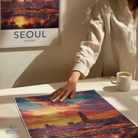Seoul Poster | South Korea Wall Art | Asia Decor