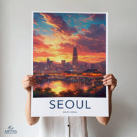 Seoul Poster | South Korea Wall Art | Asia Decor