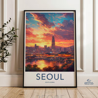Seoul Poster | South Korea Wall Art | Asia Decor