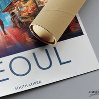 Seoul Poster | South Korea Wall Art | Asia Decor