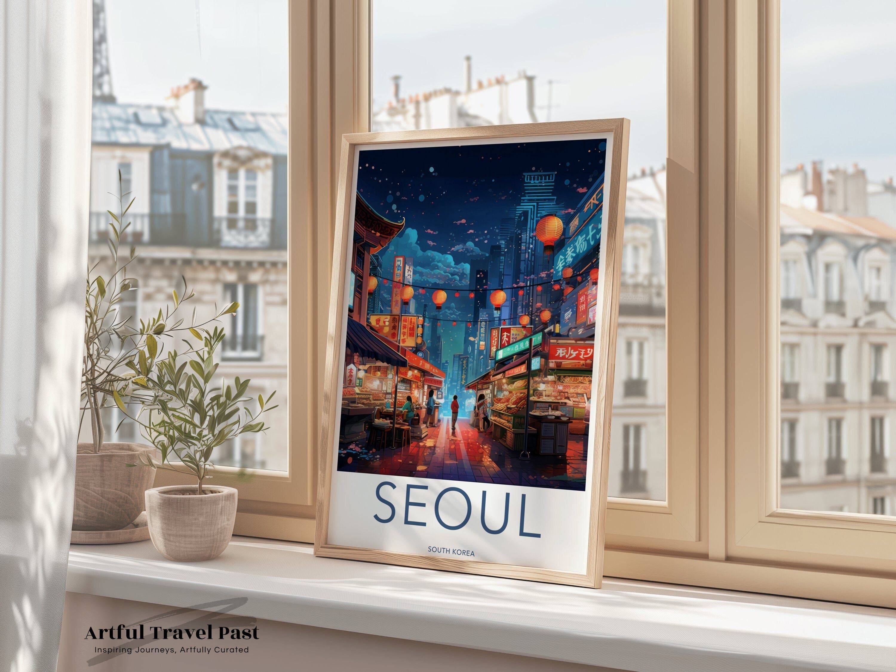Seoul Poster | South Korea Wall Art | Asia Decor