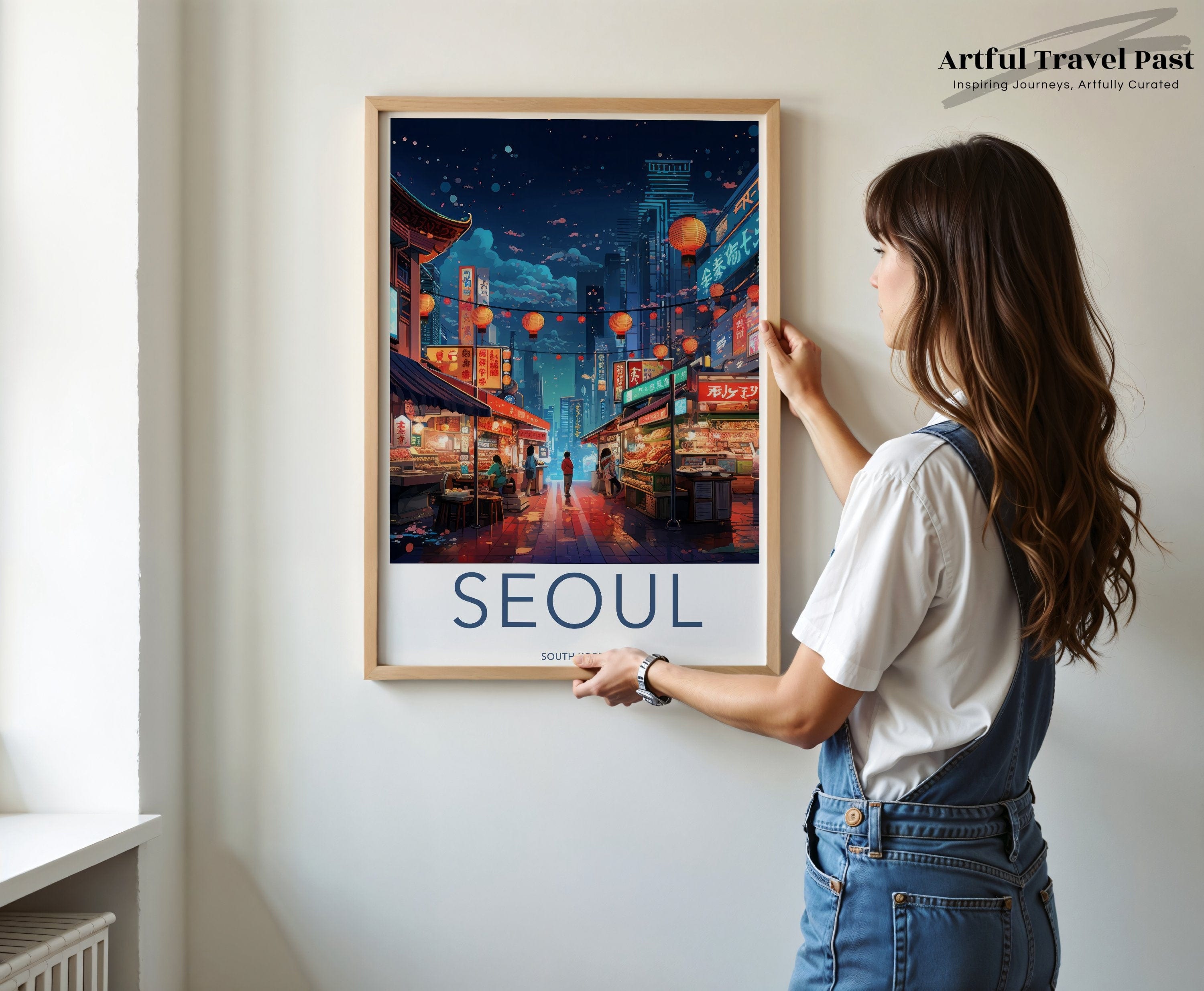 Seoul Poster | South Korea Wall Art | Asia Decor