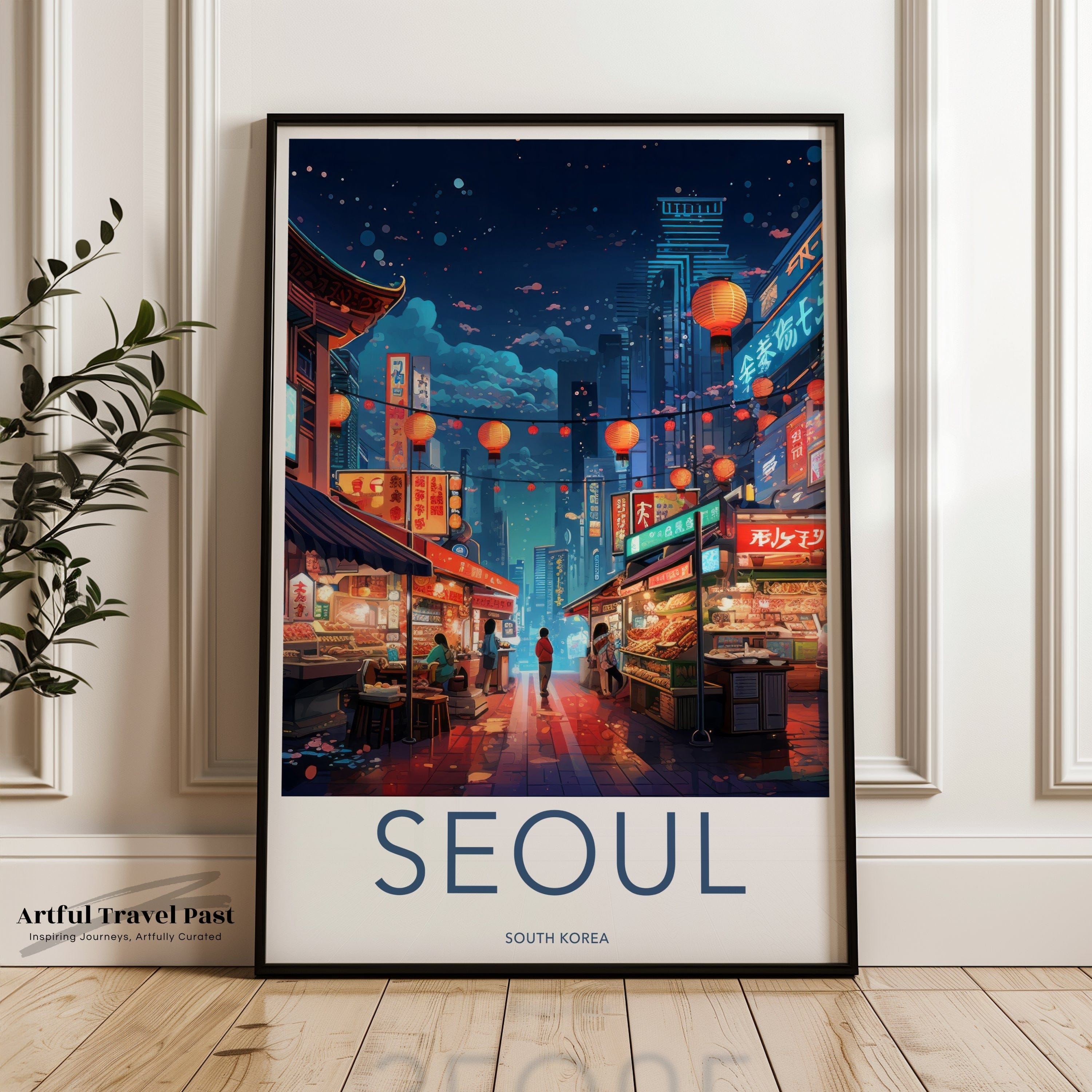 Seoul Poster | South Korea Wall Art | Asia Decor