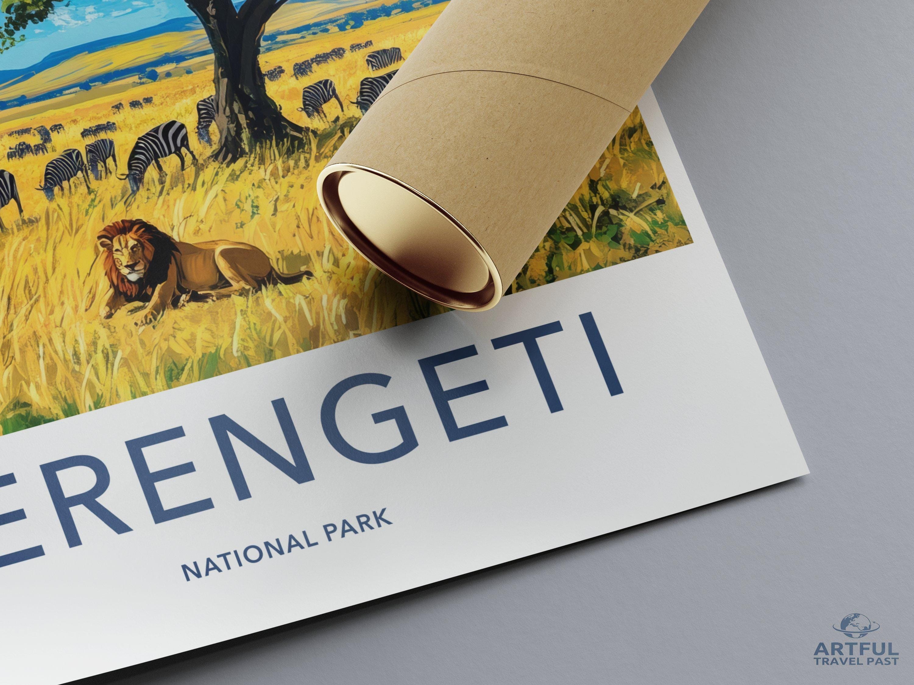 Serengeti National Park Poster | Tanzania Wall Art